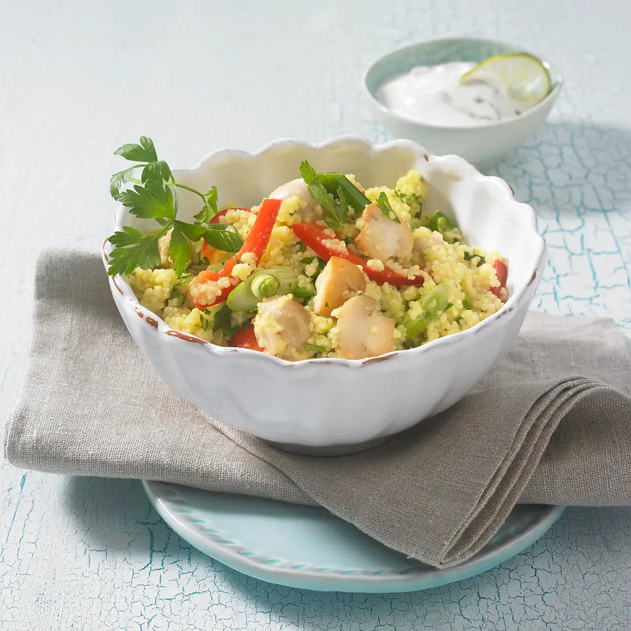 Leichter Couscous-Salat mit Champignons Rezept