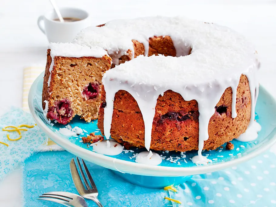 Leichter Himbeer-Hirse-Kuchen Rezept Leichter Himbeer-Hirse-Kuchen Rezept