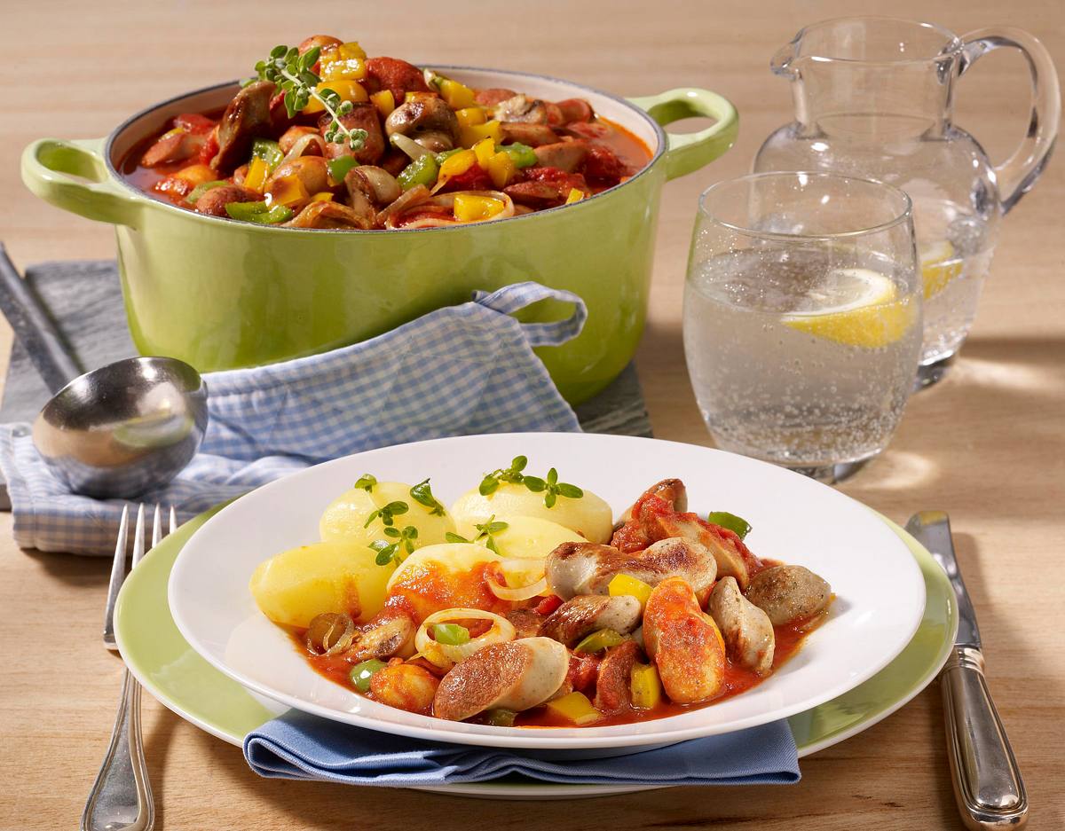 Leichtes Würstchengulasch Rezept