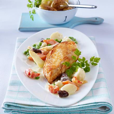 Leipziger Allerlei zu Hähnchenfilet und Butterkartoffeln Rezept