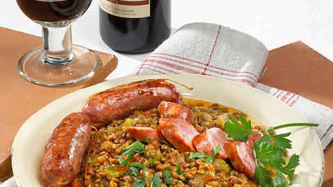 Lenticche con salsicce (Linsen mit Fenchelwurst) Rezept - Foto: Först, Thomas