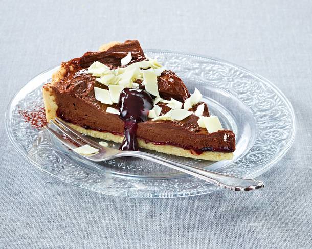 Likör (Baileys)-Schokoladen-Tarte Rezept Likör (Baileys)-Schokoladen-Tarte Rezept