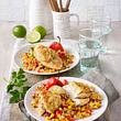 Limetten-Hähnchen mit Mais-Reis-Gemüse Rezept - Foto: House of Food / Bauer Food Experts KG