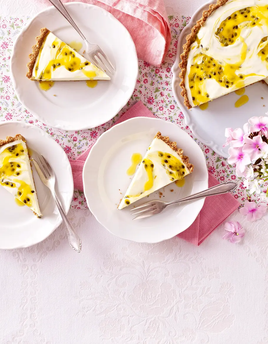 Limetten-Maracuja-Tarte Rezept Limetten-Maracuja-Tarte Rezept