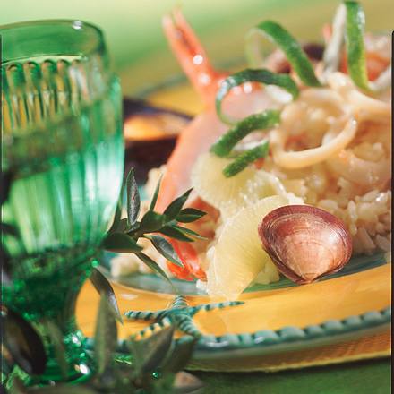 Limettenrisotto mit Meeresfrüchten Rezept Limettenrisotto mit Meeresfrüchten Rezept
