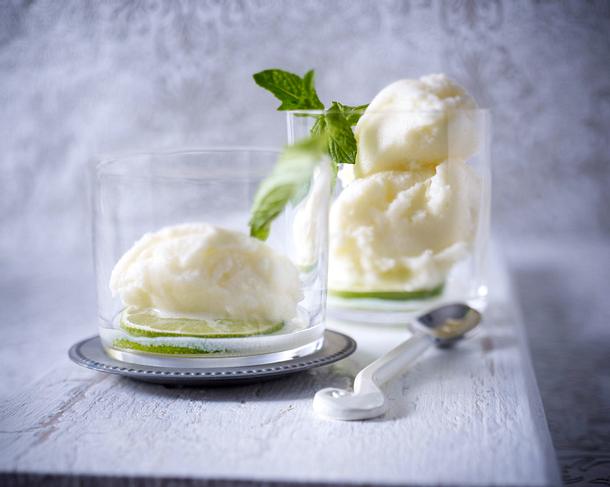 Limettensorbet Rezept Limettensorbet Rezept