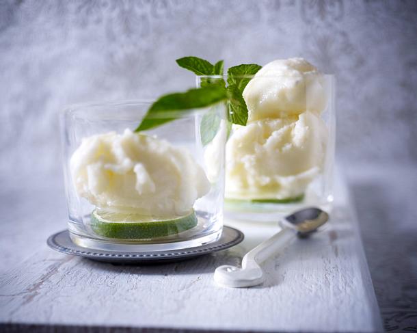 Limettensorbet Rezept Limettensorbet Rezept