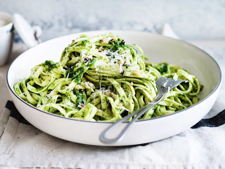 Linguine mit Petersilienpesto Rezept Linguine mit Petersilienpesto Rezept