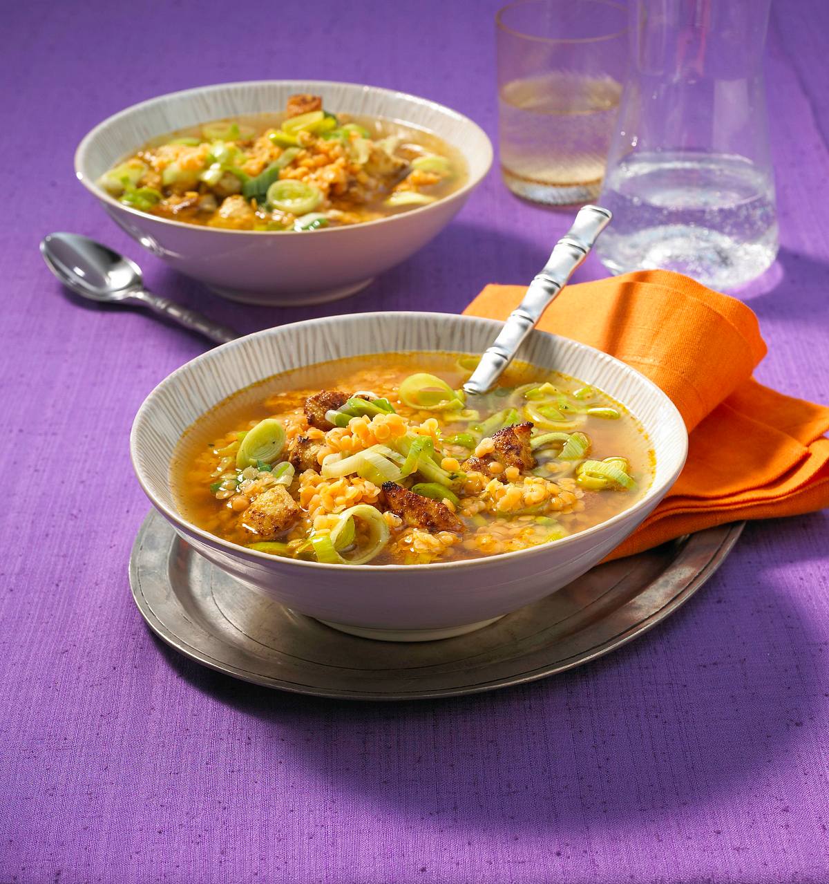 Linsen-Curry-Suppe Rezept