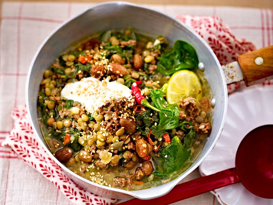 Linsen-Hack-Eintopf Rezept