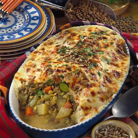 Linsen-Schicht-Auflauf Rezept Linsen-Schicht-Auflauf Rezept