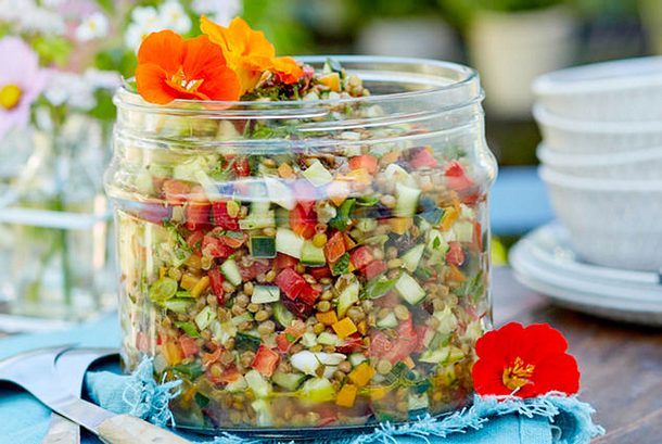 Linsen-Schnibbelsalat Rezept Linsen-Schnibbelsalat Rezept