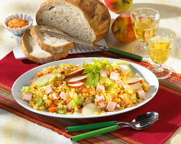 Linsen-Wurst-Salat Rezept