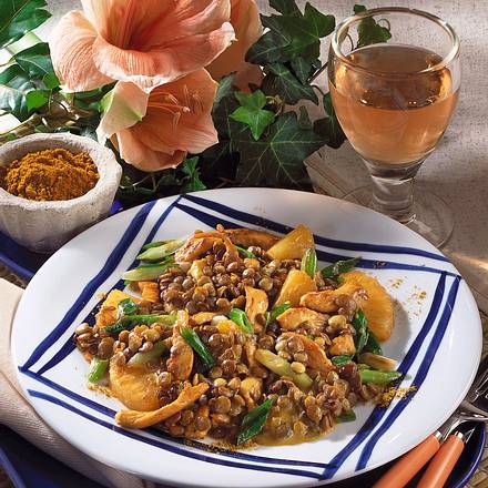 Linsencurry mit Ananas Rezept