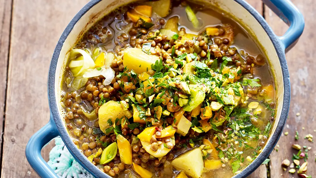Linsensuppe „Bollywood“ Rezept - Foto: LECKER @ Bauer Media Group Linsensuppe „Bollywood“ Rezept - Foto: LECKER @ Bauer Media Group