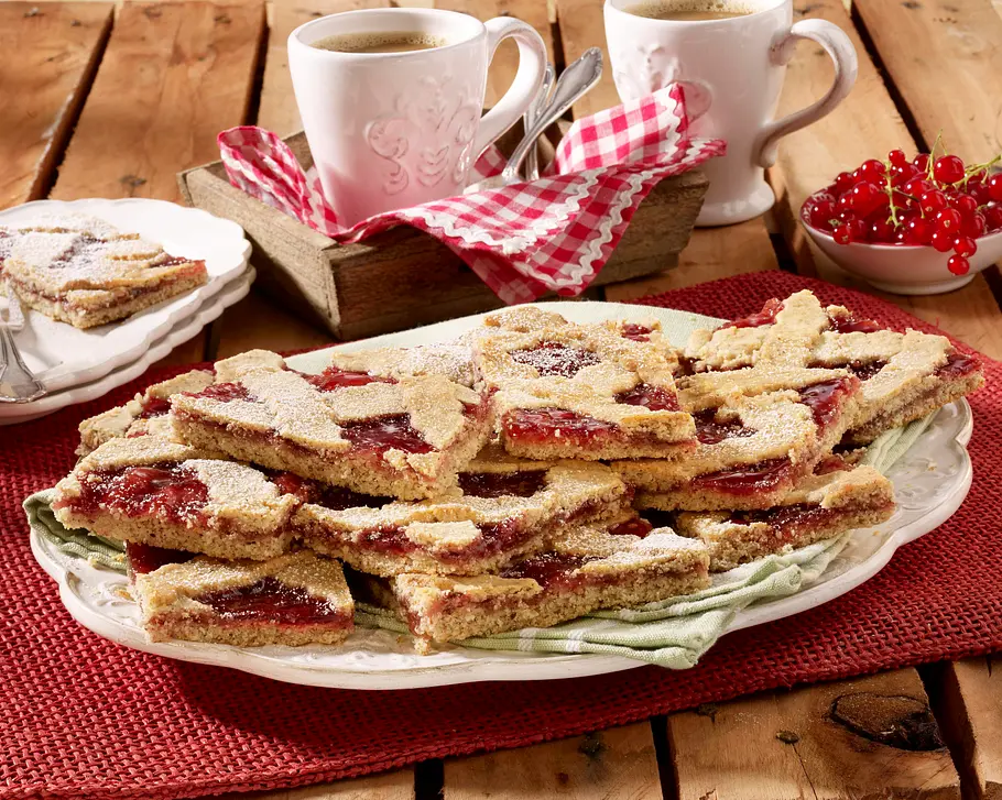 Linzer Schnitten vom Blech Rezept Linzer Schnitten vom Blech Rezept