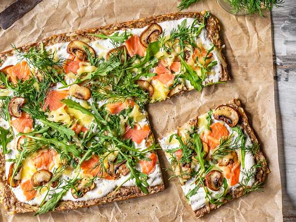 Low carb-Flammkuchen-Rezept