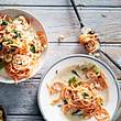 Low Carb-Spaghetti selber machen: Süßkartoffel-Spaghetti mit Cashewsoße - Foto: House of Food / Bauer Food Experts KG
