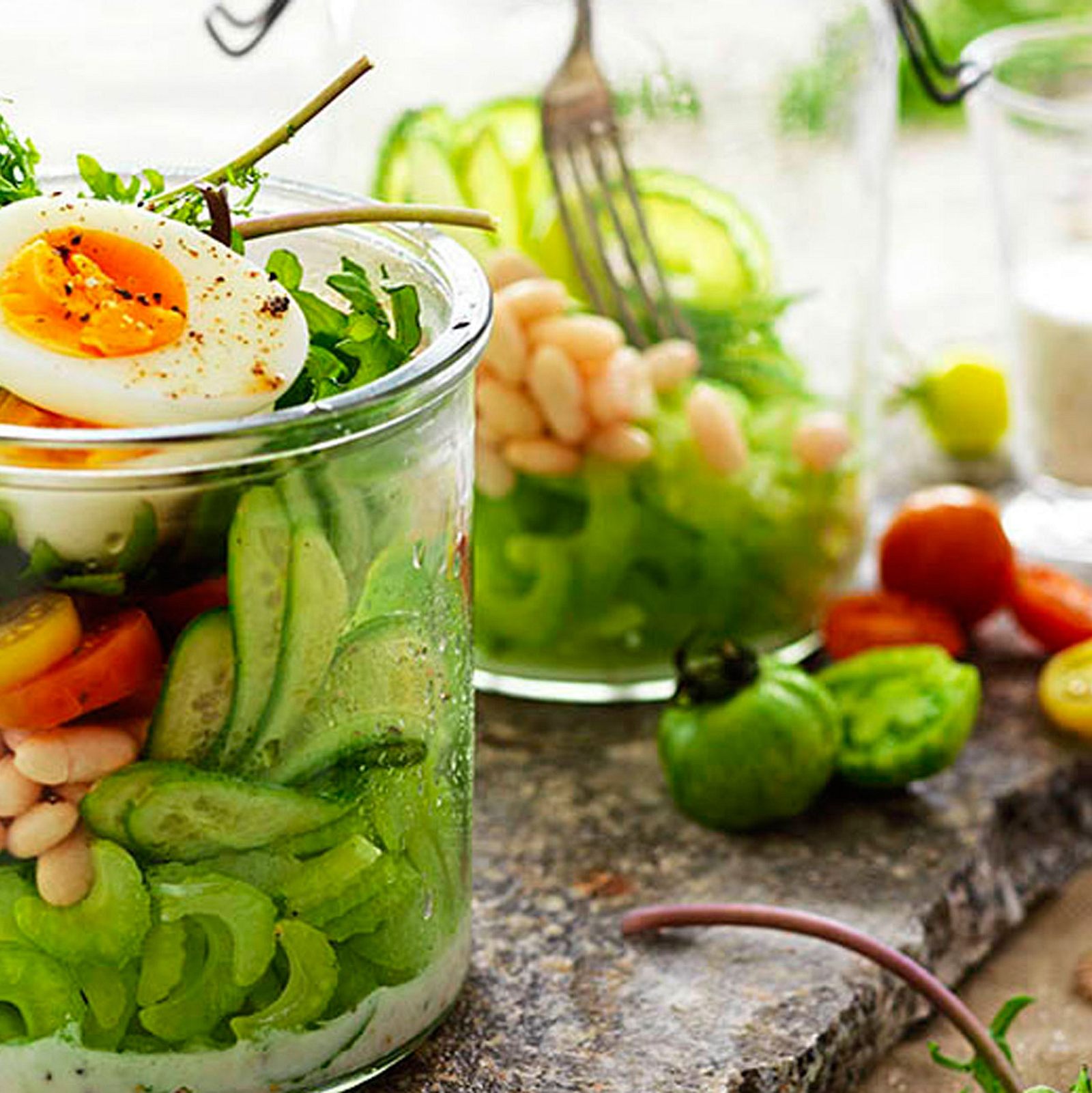 Lunch aus dem Glas: Chefsalat fürs Homeoffice Rezept
