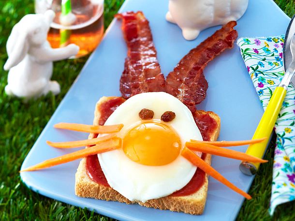 Lustiges Hasenfrühstück Rezept Lustiges Hasenfrühstück Rezept