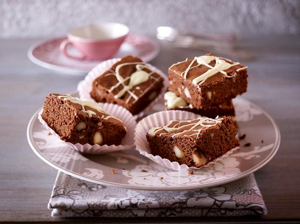 Macadamia-Brownies Rezept Macadamia-Brownies Rezept