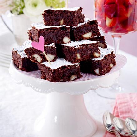 Macadamia-Brownies Rezept Macadamia-Brownies Rezept