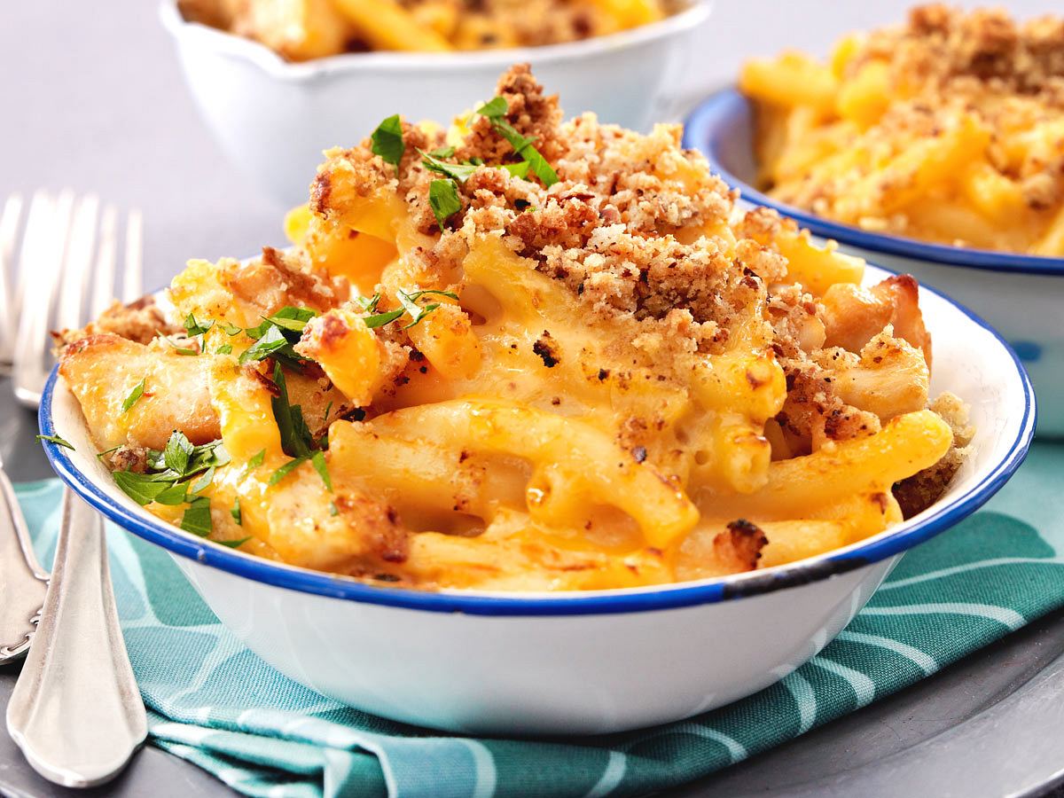 Macaroni & Cheese mit Hähnchen Rezept