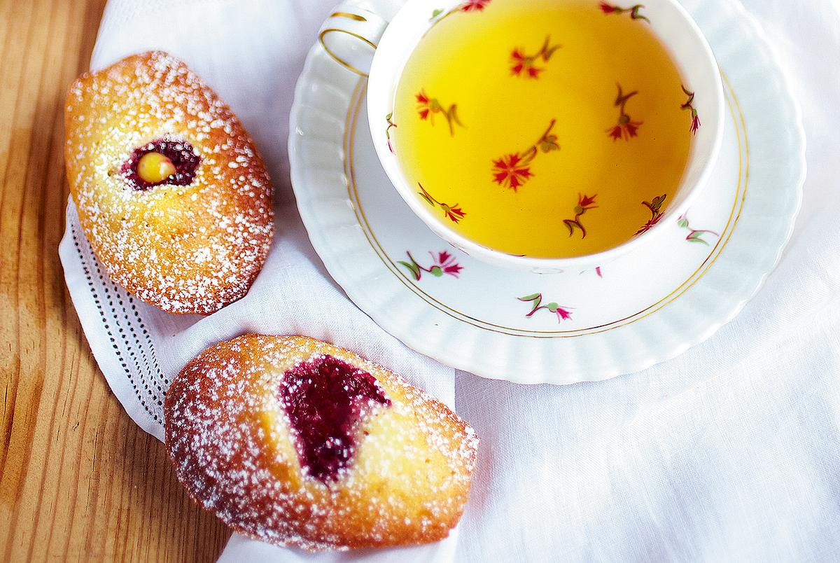 Madeleines à la crème au citron Rezept