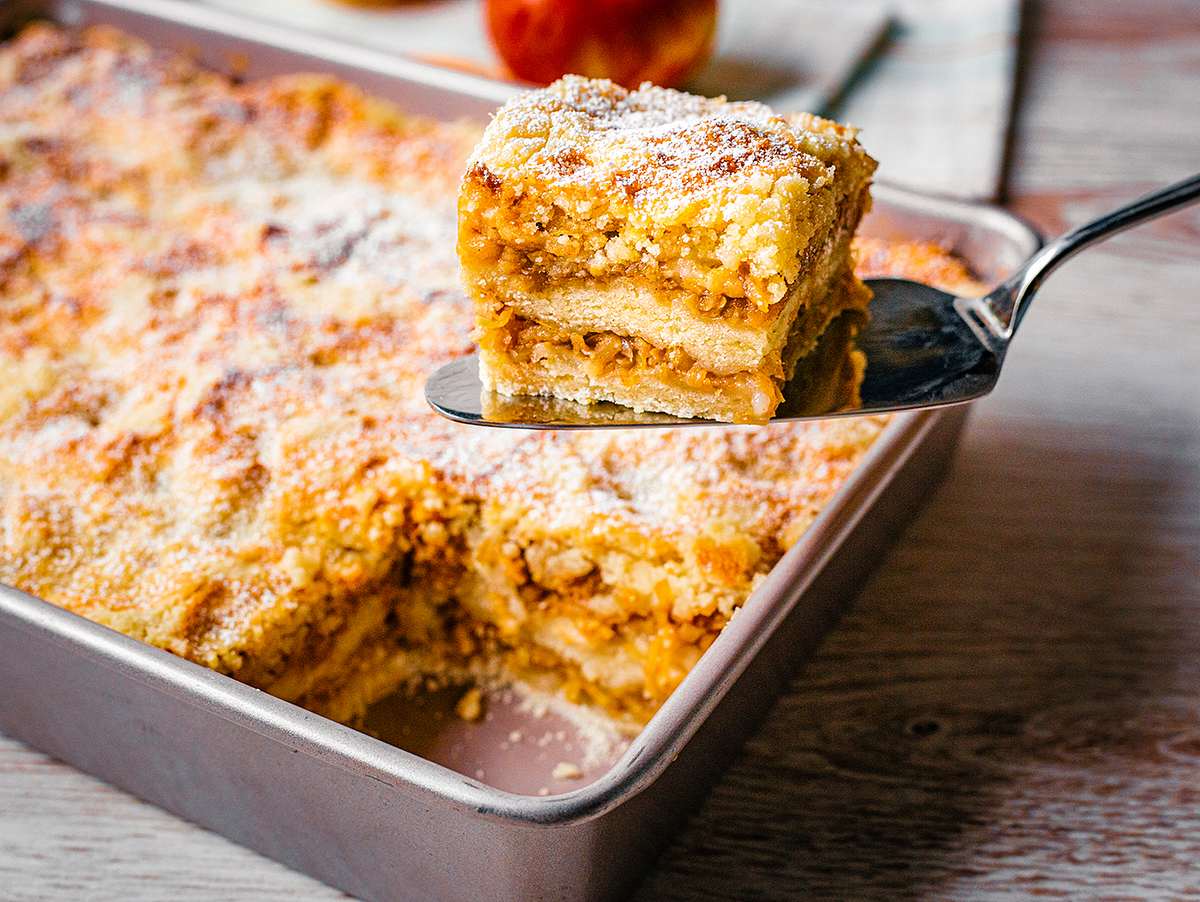 Gestreuter Apfelkuchen Rezept