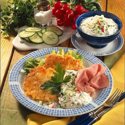 Mais-Käse-Kartoffelpuffer Rezept Mais-Käse-Kartoffelpuffer Rezept