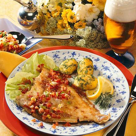 Maischolle mit Dillkartoffeln Rezept