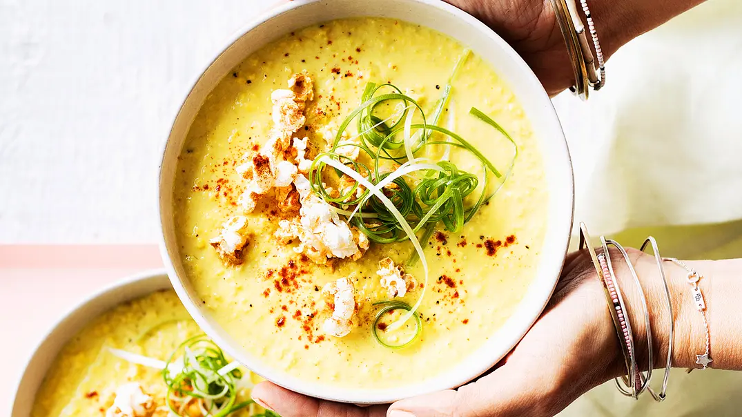Maiscremesuppe Goldene Zeiten Rezept - Foto: LECKER @ Bauer Media Group Maiscremesuppe Goldene Zeiten Rezept - Foto: LECKER @ Bauer Media Group