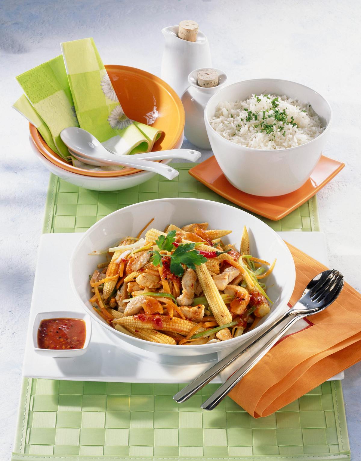 Maiskölbchen-Pfanne Rezept