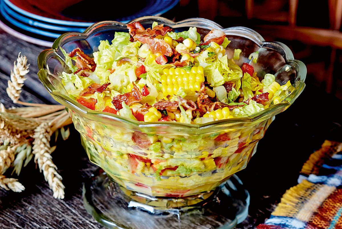 Maissalat mit Bacon Rezept