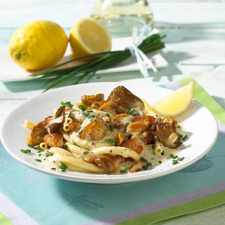 Makkaroni mit Puten-Weißweinsoße Rezept Makkaroni mit Puten-Weißweinsoße Rezept