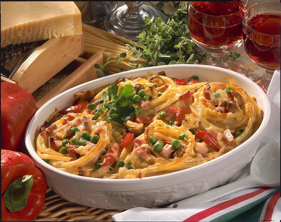 Makkaroni-Schinken-Auflauf Rezept Makkaroni-Schinken-Auflauf Rezept