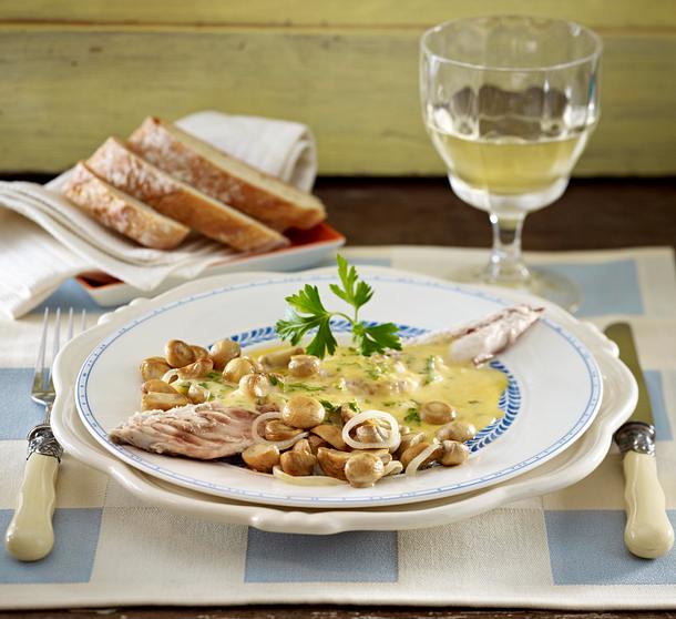 Makrelen mit Senfsoße Rezept