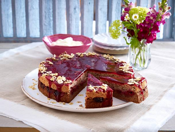Makronen-Kirschkuchen Rezept Makronen-Kirschkuchen Rezept