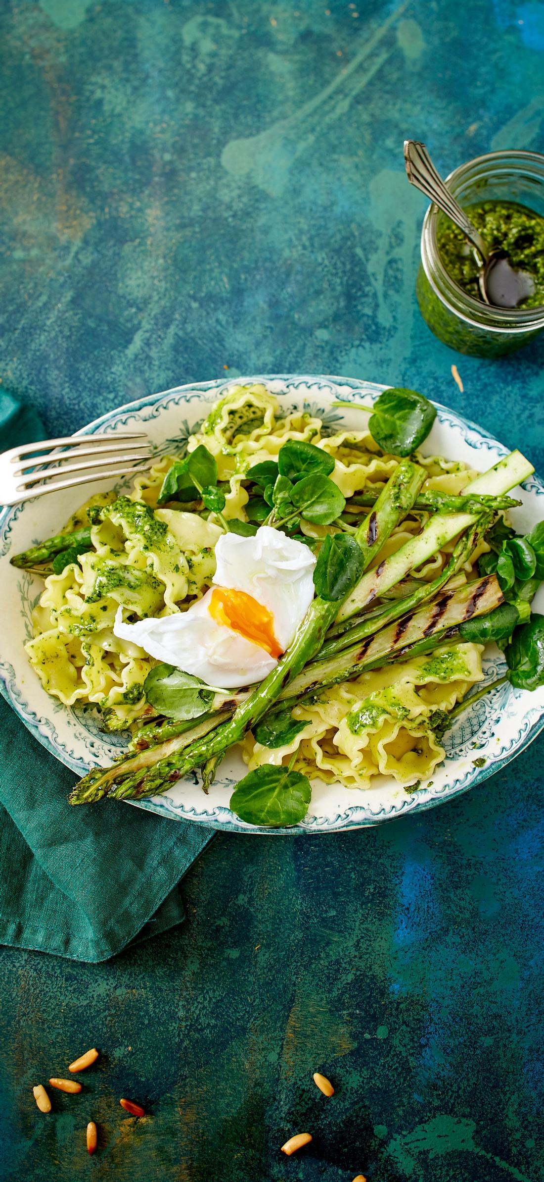 Malfadine mit Brunnenkresse-Pesto Rezept | LECKER