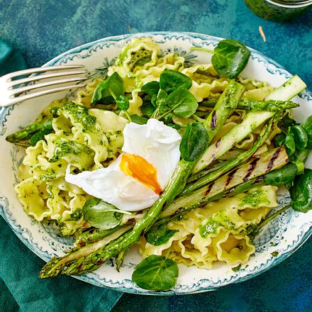Malfadine mit Brunnenkresse-Pesto Rezept