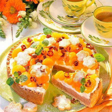 Mandarinen-Minz-Sahnetorte Rezept