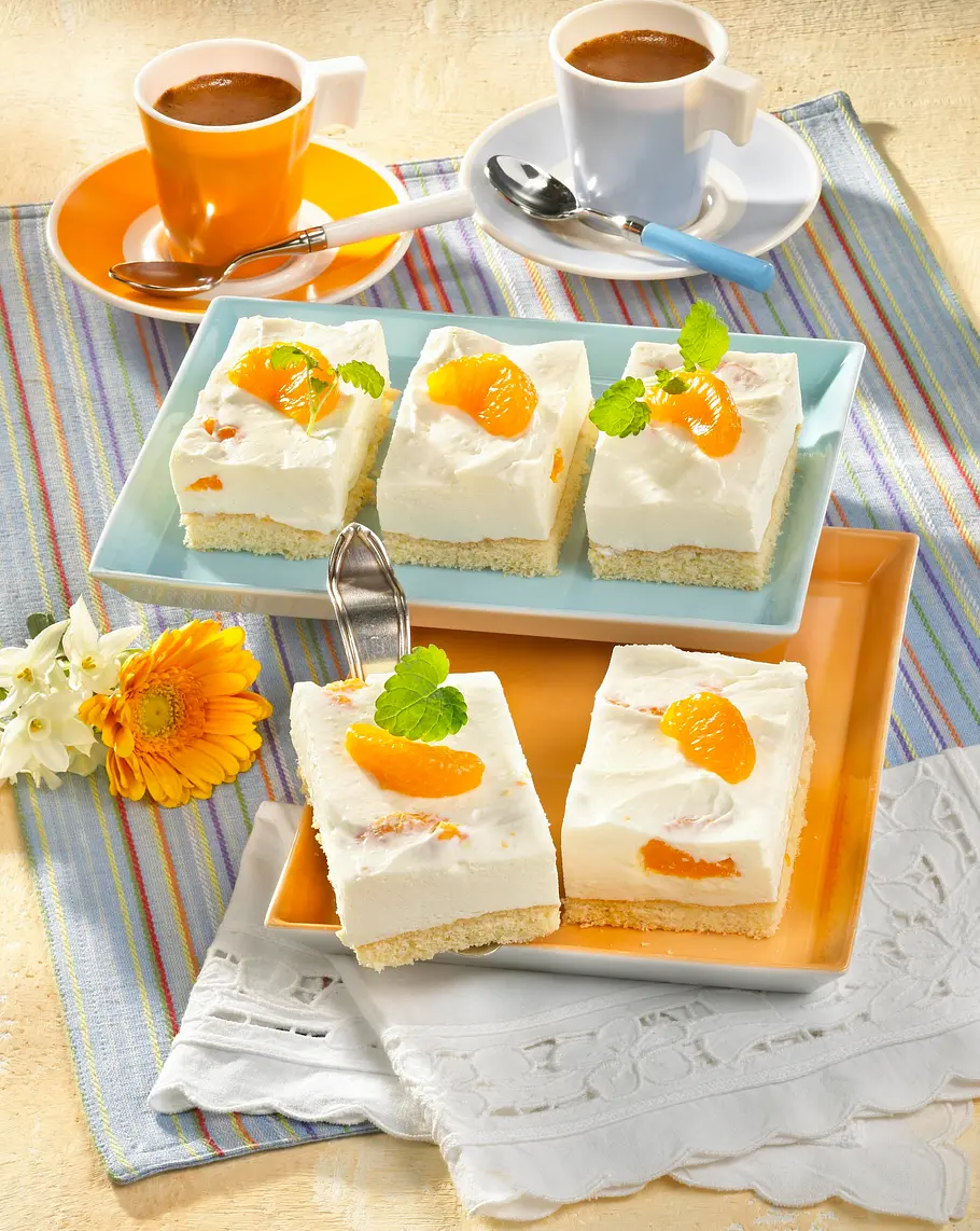 Mandarinen-Sahne-Schnitten Rezept