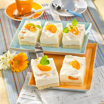 Mandarinen-Sahne-Schnitten Rezept Mandarinen-Sahne-Schnitten Rezept