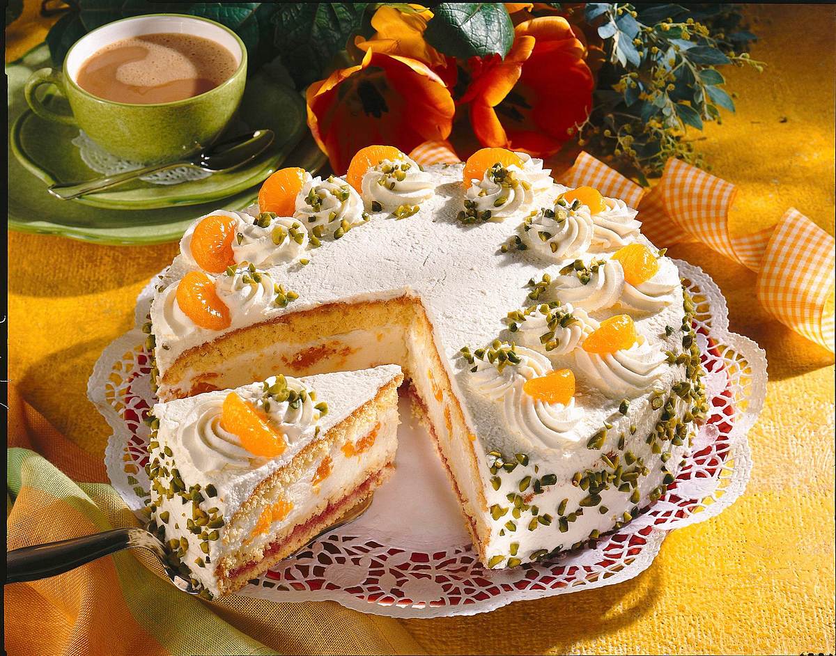 Mandarinen-Sahne-Torte Rezept