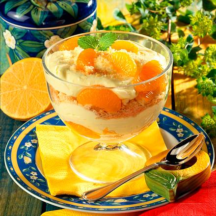 Mandarinen-Zitronen-Schichtspeise Rezept