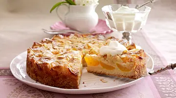 Mandel-Aprikosenkuchen Rezept - Foto: LECKER @ Bauer Media Group Mandel-Aprikosenkuchen Rezept - Foto: LECKER @ Bauer Media Group