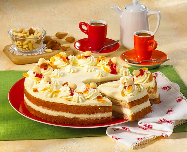 Mandel-Pudding-Torte Rezept Mandel-Pudding-Torte Rezept