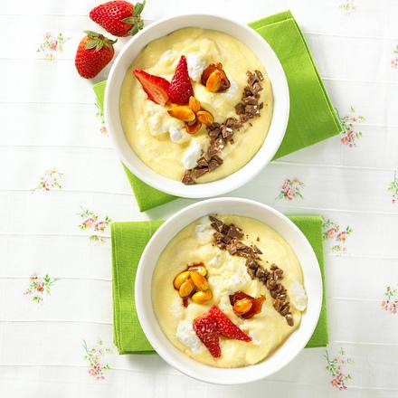 Mandelkrokant-Grießbrei mit Toblerone Rezept