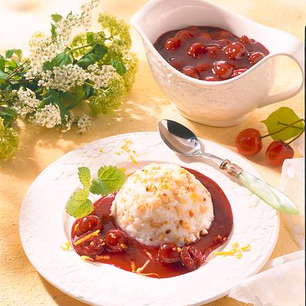 Mandelreis mit Kirschen Rezept Mandelreis mit Kirschen Rezept