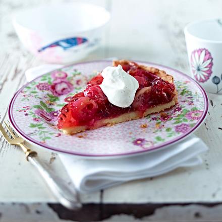 Mandeltarte mit Stachelbeeren Rezept Mandeltarte mit Stachelbeeren Rezept